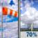 Wednesday: Scattered showers and thunderstorms between 2pm and 3pm, then a chance of showers and thunderstorms between 3pm and 5pm, then scattered showers and thunderstorms. Some of the storms could be severe. Partly sunny. High near 80, with temperatures falling to around 78 in the afternoon. South southwest wind 3 to 21 mph, with gusts as high as 36 mph. Chance of precipitation is 70%. New rainfall amounts between a tenth and quarter of an inch possible. Wednesday: Partly Sunny then Scattered Showers And Thunderstorms